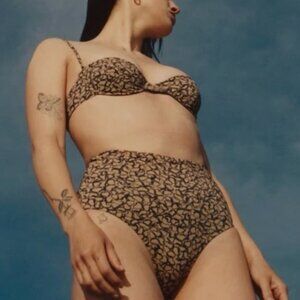 Brand New Anemos Balconette Bikini Top and High Rise Brief